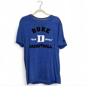 Nike Men’s Duke Blue Devils Basketball Blue Short Sleeve Shirt Size Large